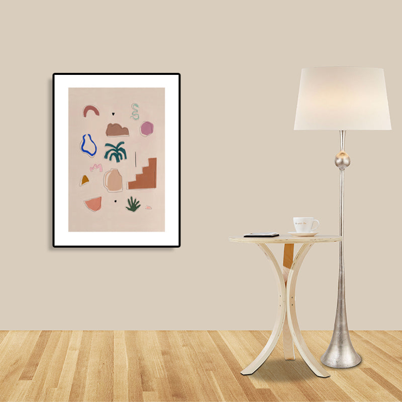 Brehn | Nordische Wandkunst Dekor Braune Illustration Stillleben Zeug Leinwanddruck für das Wohnzimmer
