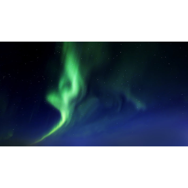 Brehn | Aqua Moderne Wandteppich Wandmalerei Große Aurora bei Sternennacht Wandbekleidung für Schlafzimmer