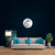Brehn | Modern Volle Maan Behang Muur decor Zwart Vochtbestendige Wanddecoratie voor de Woonkamer