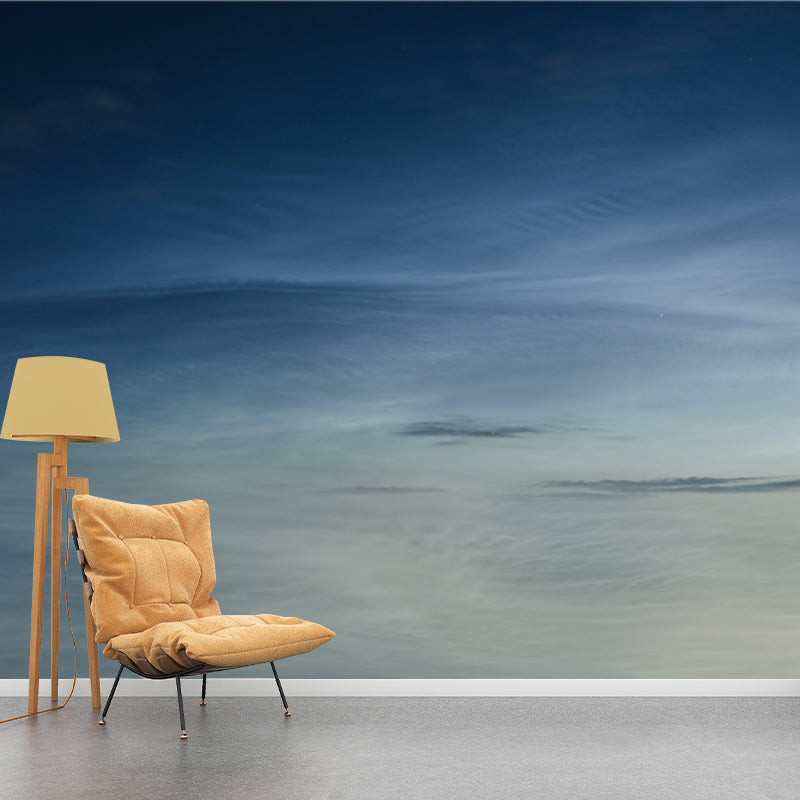 Brehn | Blau Himmel und Wolken Wandbild Tapete Wasserdicht Minimalistische Wohnzimmer Wandverkleidung