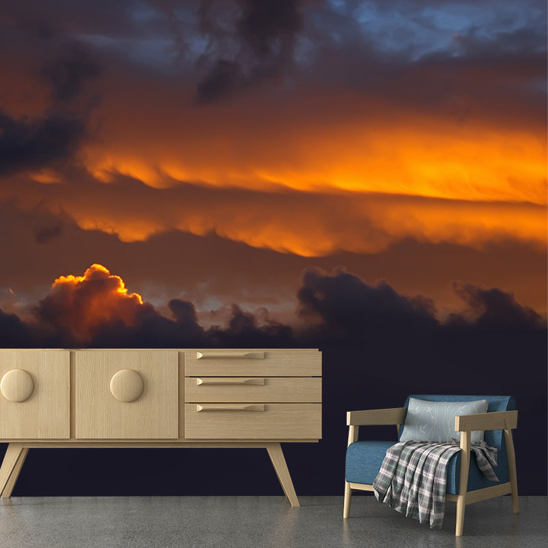 Brehn | Foto-Print Avond Glans Muurdecoratie Grote Maat Wandbekleding voor Hal, Maatwerk