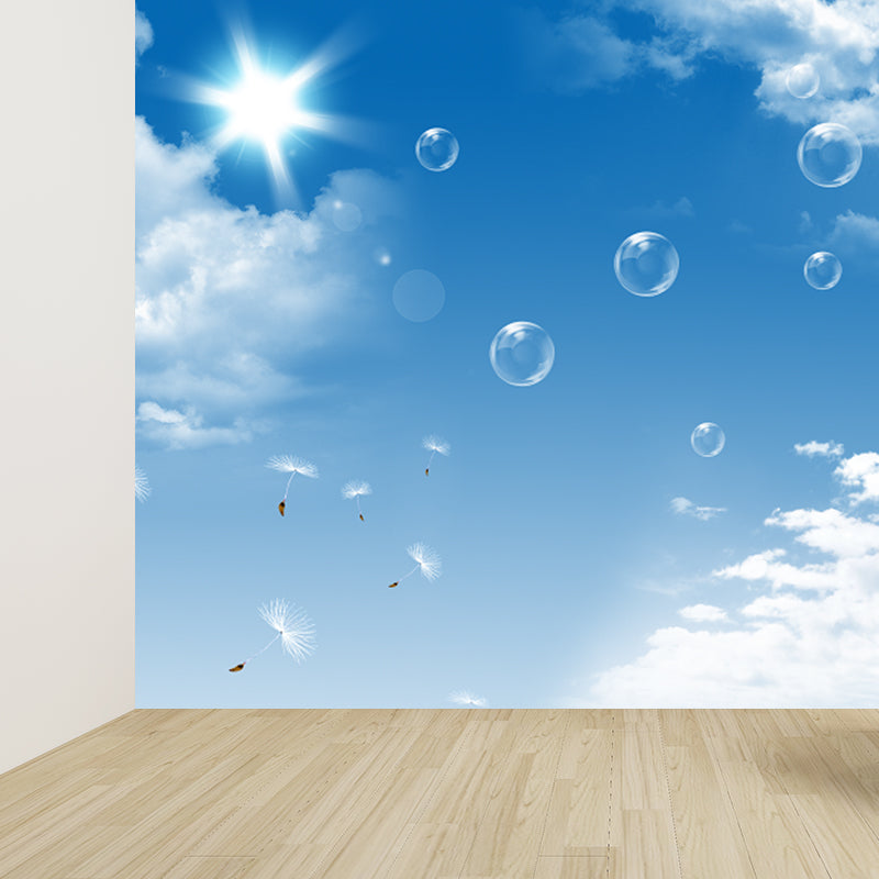 Brehn | Large Sky Landscape Wall Art Contemporary Natural Landscape Wall Decoration in Pastel Colors