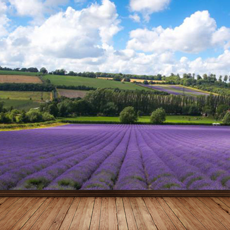 Brehn | Large Sky Landscape Wall Art Contemporary Natural Landscape Wall Decoration in Pastel Colors