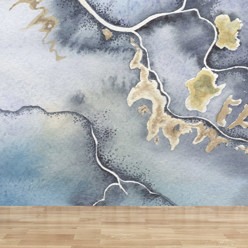 Brehn | Lichte kleur abstracte grafische muur vlekbestendige hedendaagse badkamer wandbekleding