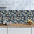 Brehn | Geometrische Mosaikfliesen-Wandpaneel Boho-Chic Glatt Abziehbare Wandverkleidung in Blau-Braun