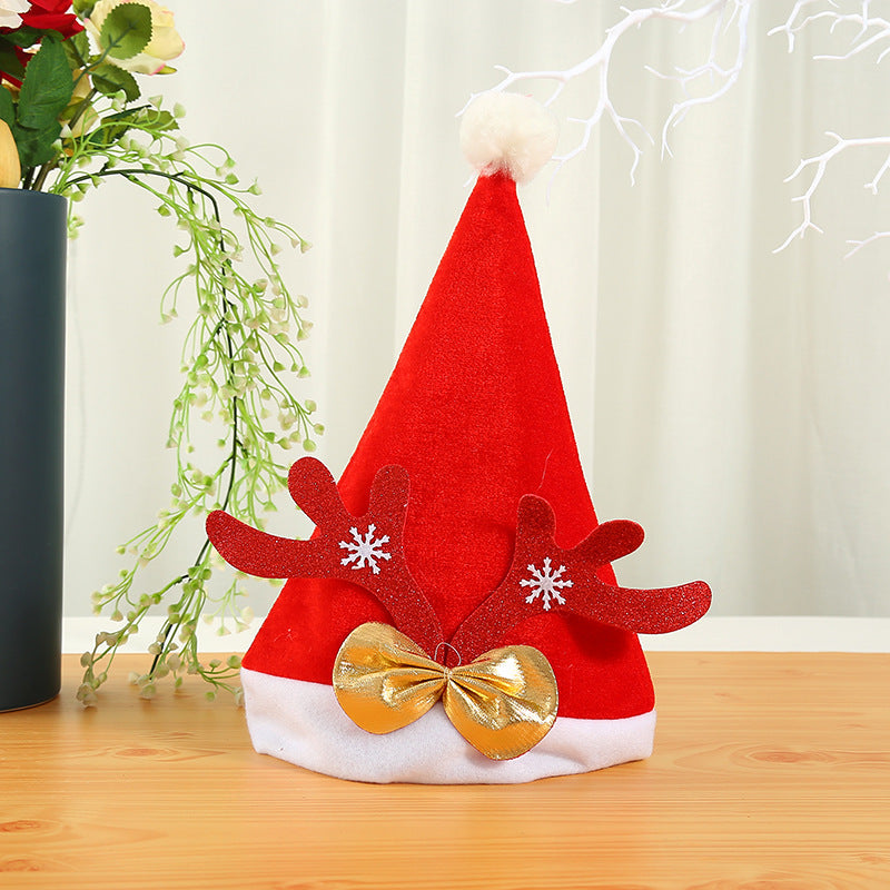 Weihnachtsmütze mit Rentierohren und Glitzerdetails Brehn
