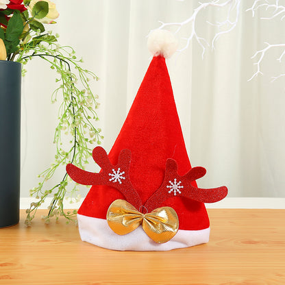 Weihnachtsmütze mit Rentierohren und Glitzerdetails Brehn