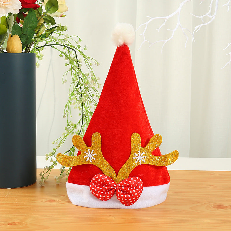 Weihnachtsmütze mit Rentierohren und Glitzerdetails Brehn