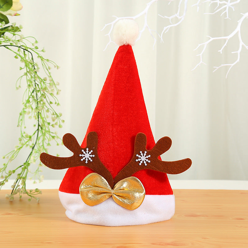 Weihnachtsmütze mit Rentierohren und Glitzerdetails Brehn