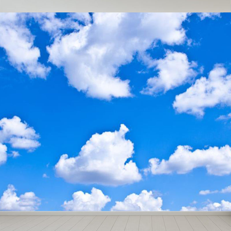 Brehn | Enorme Sky View Wand voor Badkamer Natuurlijke Landschap Wandkunst in Lichte Kleur, Vlekbestendig