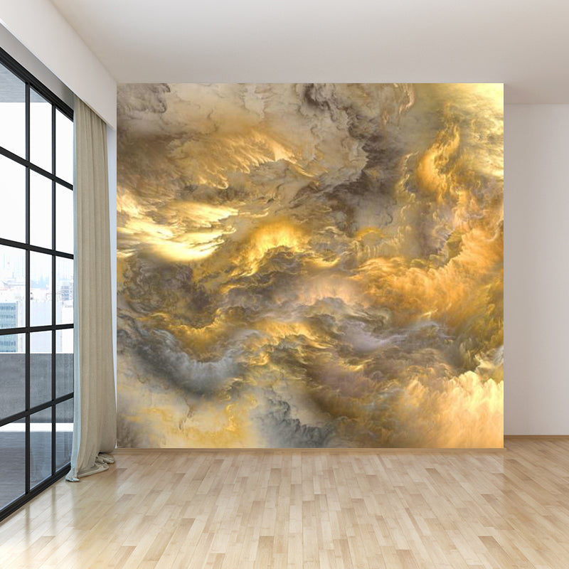 Brehn | Enorme Sky View Wand voor Badkamer Natuurlijke Landschap Wandkunst in Lichte Kleur, Vlekbestendig