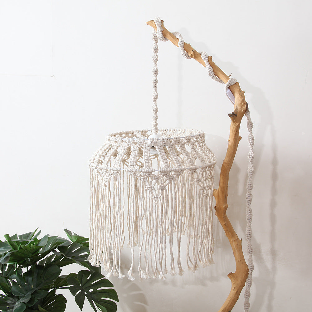 Macramé Hängelampe Schirm Brehn