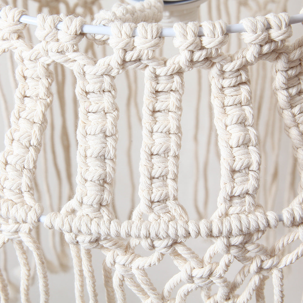 Macramé Hängelampe Schirm Brehn