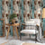 Brehn | Distressed Faux Wood Wallpaper Roll für Kaffeehaus Dekoration, dunkle Farbe, 58,1 Quadratfuß.