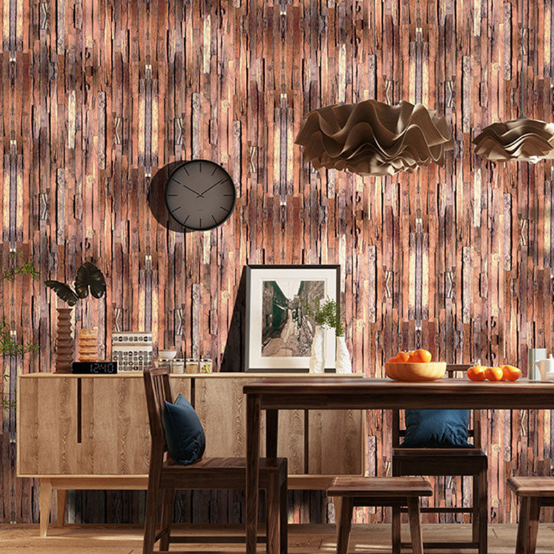 Brehn | Neutrale kleur houten oppervlakte behang vlekbestendige wandbedekking voor openhaarddecoratie, zelfklevend