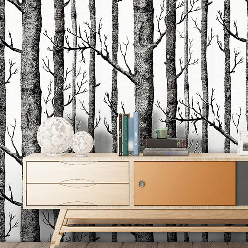 Brehn | Neutrale kleur houten oppervlakte behang vlekbestendige wandbedekking voor openhaarddecoratie, zelfklevend