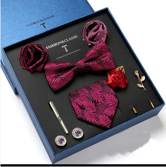 Brehn | Herren Krawatten Set Luxus Geschenkbox