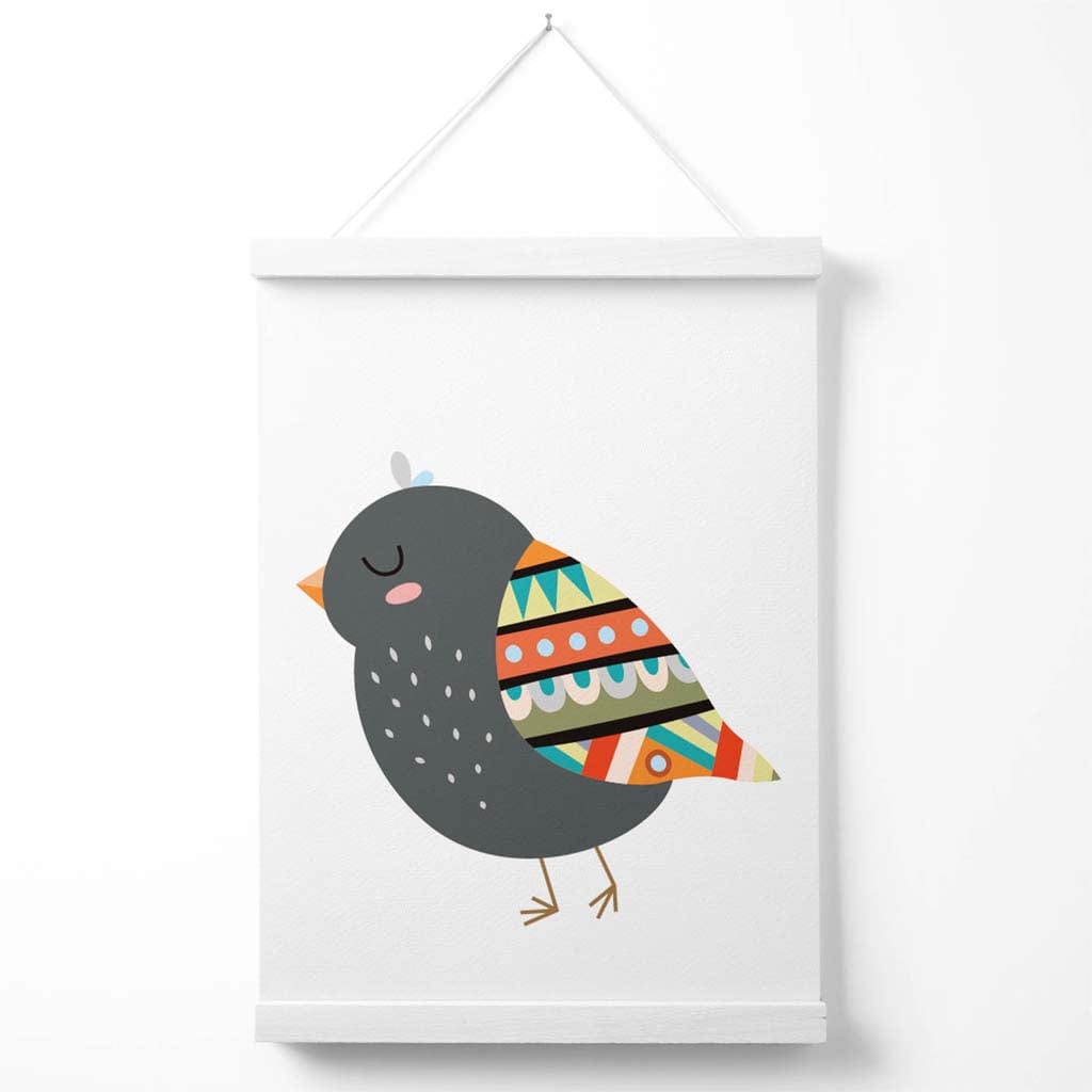 Vogel-Tribal-Tier-Poster mit Aufhänger