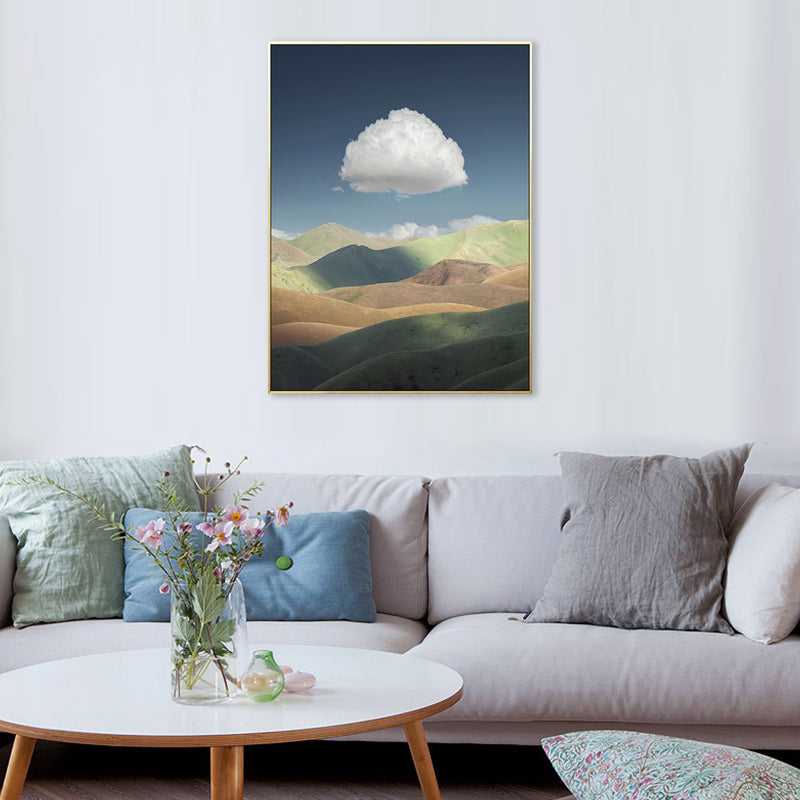 Brehn | Wolkenlandschaft Leinwand Nordic Neuheit Szene Druck Wandkunst in Pastellfarbe