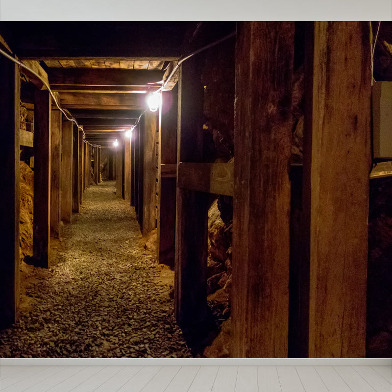 Brehn | Tunnel Muurbehang Licht Kleur Noviteit Stijl Wandbedekking voor Meisjes Slaapkamer