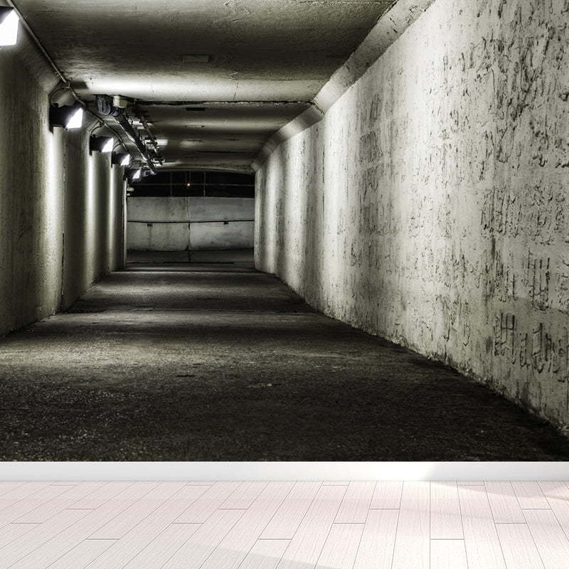 Brehn | Creatieve Tunnel Muurschildering Decal Pastelkleur Waterdichte Wandbekleding voor Badkamer