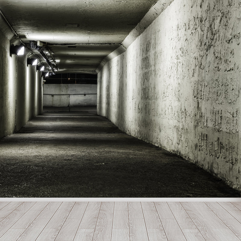Brehn | Creatieve Tunnel Muurschildering Decal Pastelkleur Waterdichte Wandbekleding voor Badkamer