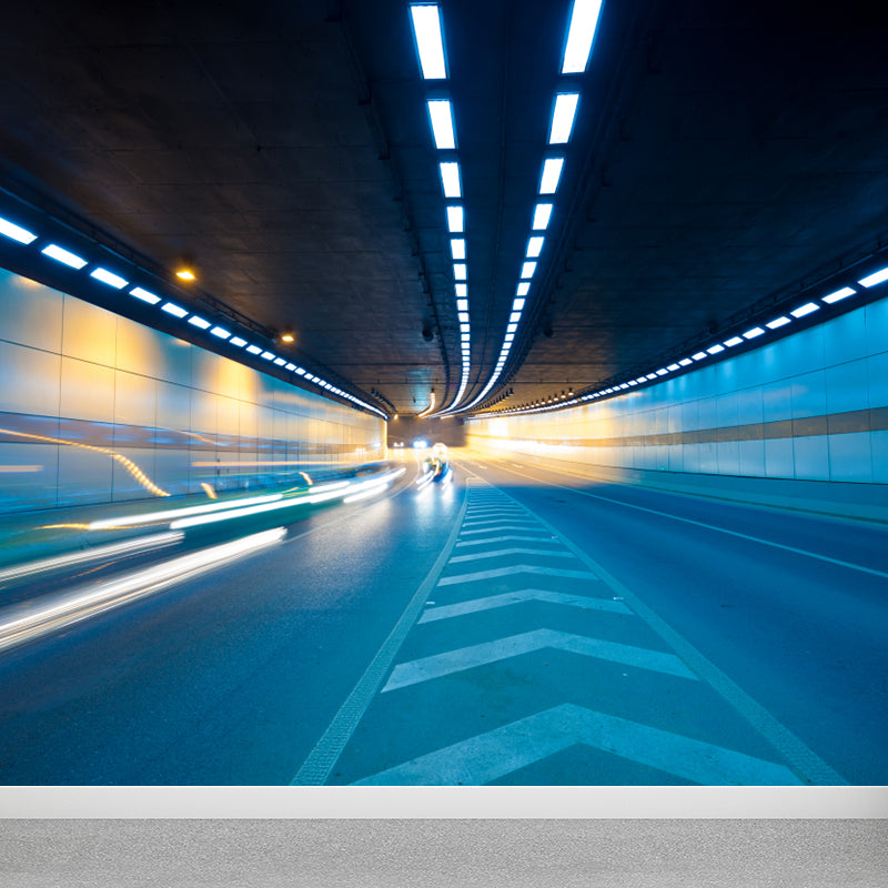 Brehn | Creatieve Tunnel Muurschildering Decal Pastelkleur Waterdichte Wandbekleding voor Badkamer
