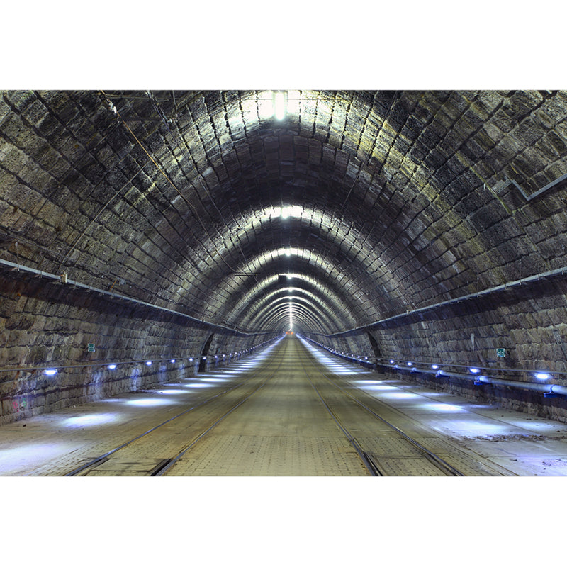 Brehn | Creatieve Tunnel Muurschildering Decal Pastelkleur Waterdichte Wandbekleding voor Badkamer