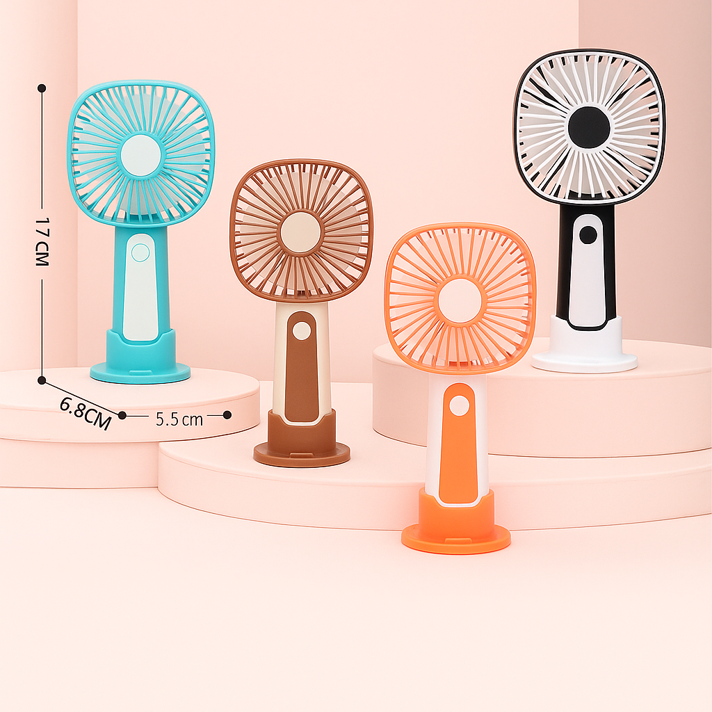 Mini Handheld Fan – 3-Geschwindigkeit USB Wiederaufladbar | Brehn