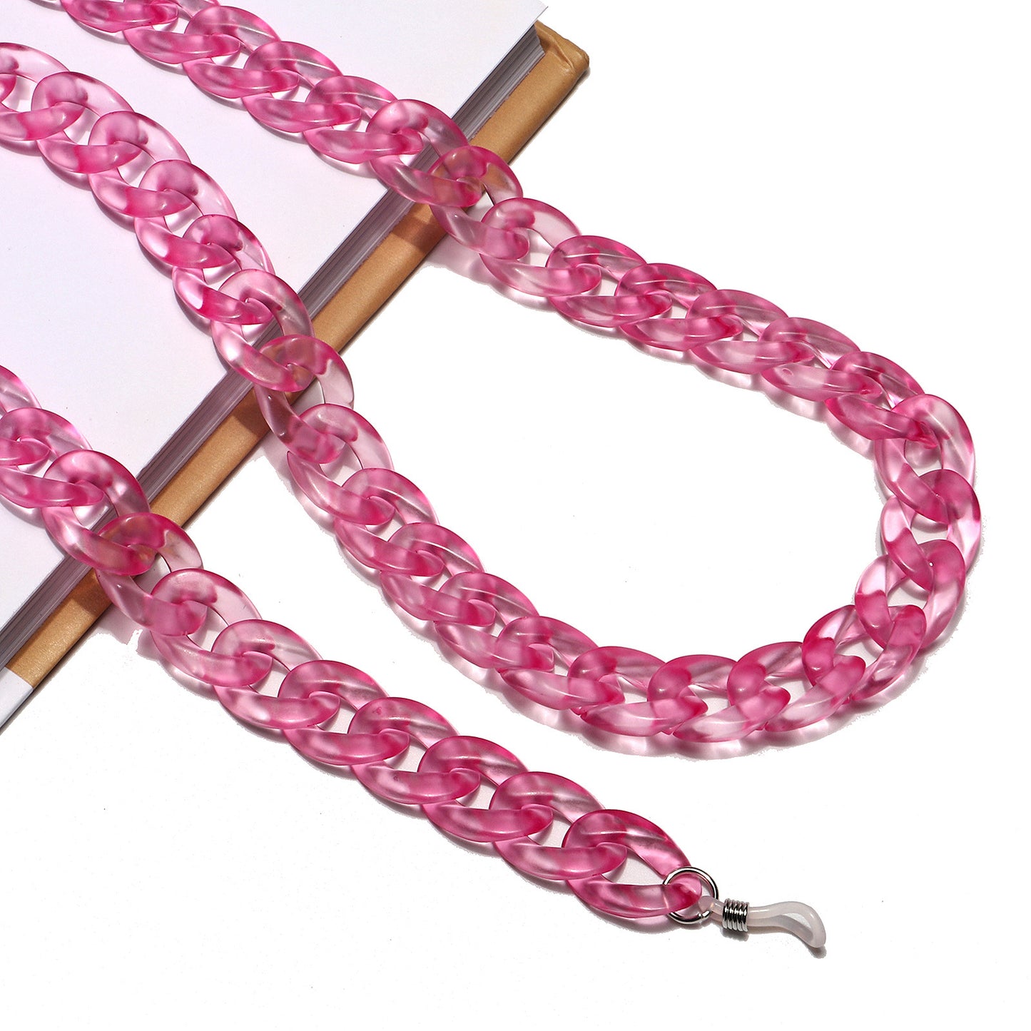 Chunky Acryl Brille Kette Brehn 1787367687