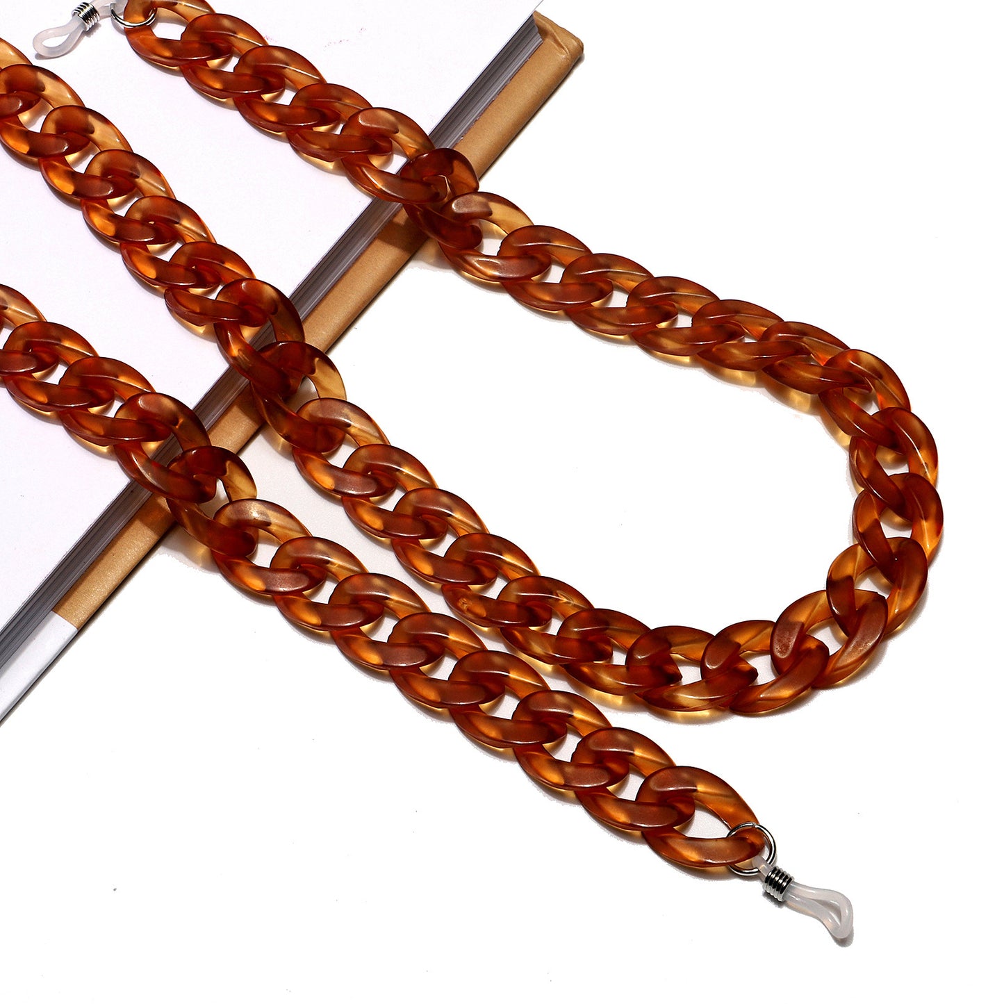 Chunky Acryl Brille Kette Brehn 1787367687