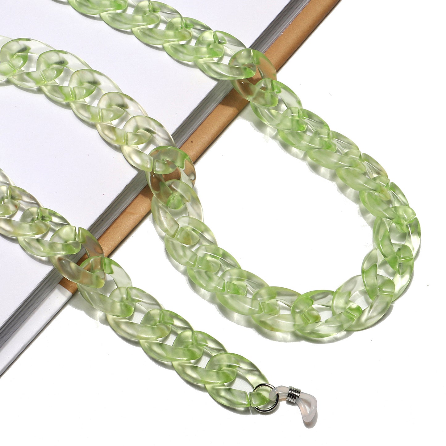 Chunky Acryl Brille Kette Brehn 1787367687
