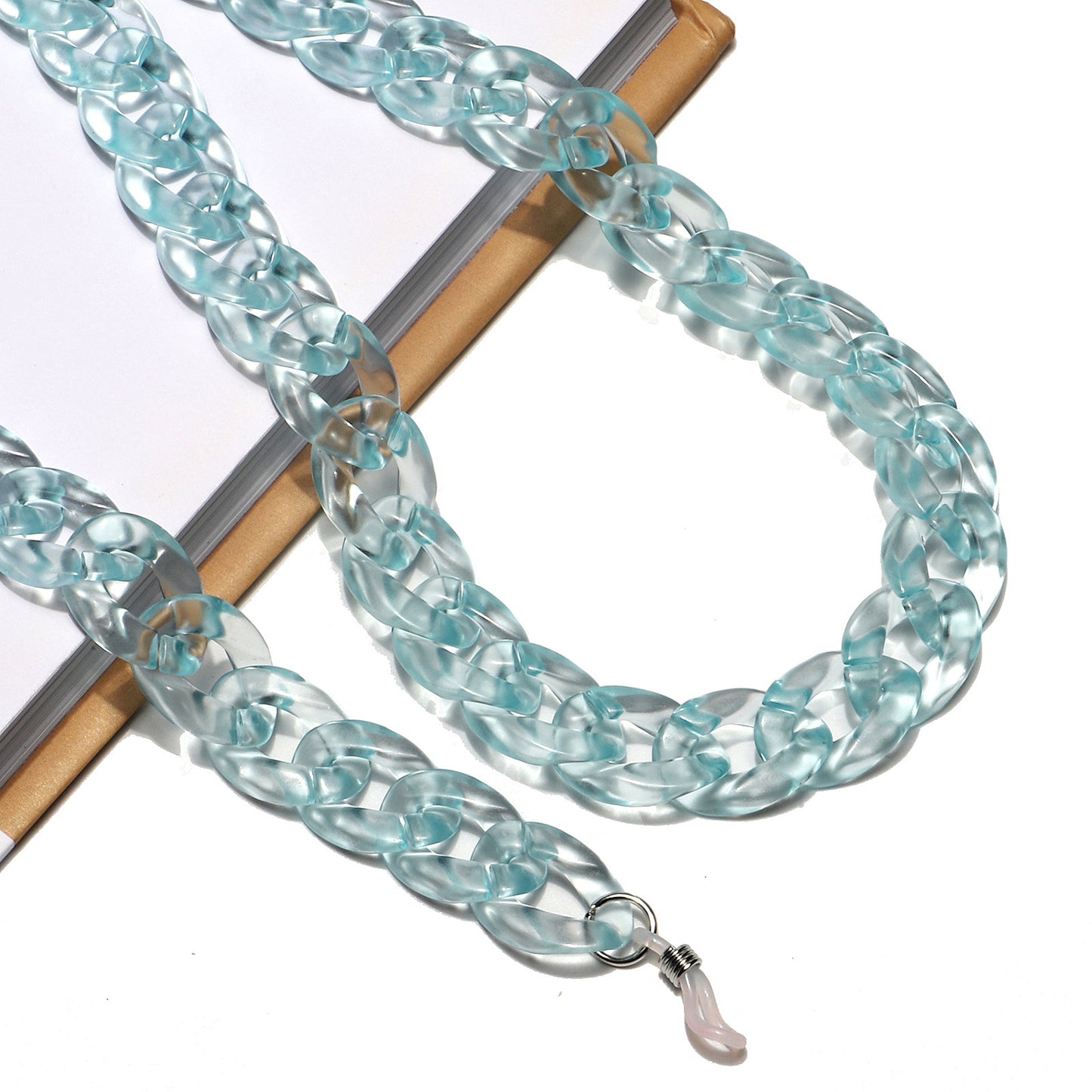 Chunky Acryl Brille Kette Brehn 1787367687