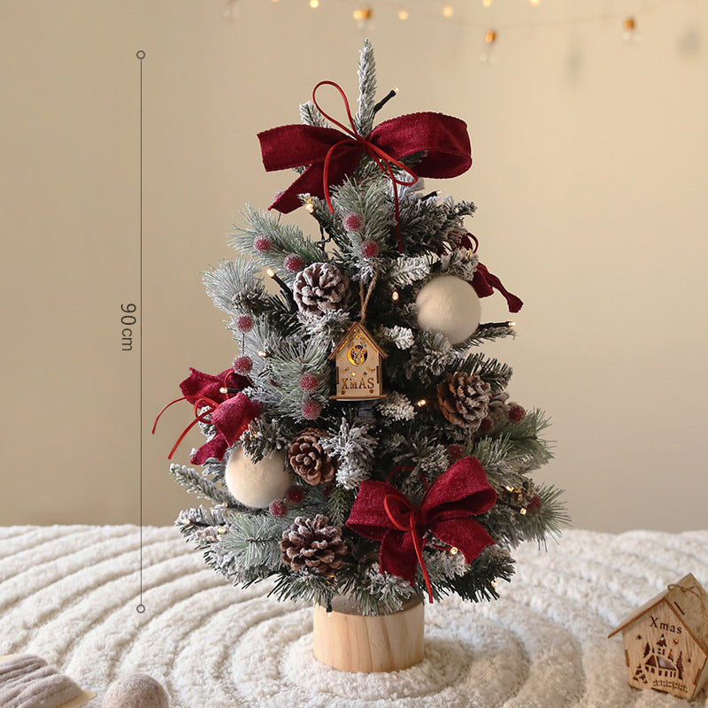Künstlicher Weihnachtsbaum mit Beleuchtung, PE, 45-90 cm