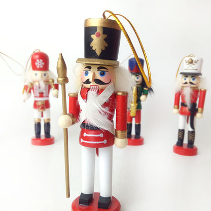 Nussknacker-Anhänger aus Holz, 12 cm