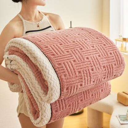 Weiche Korallenfleece-Wohndecke, verschiedene Größen