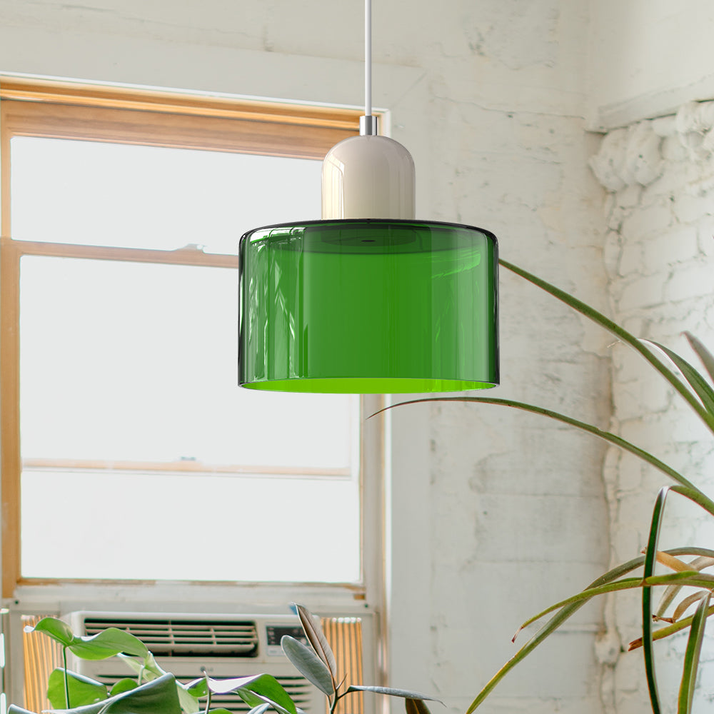 Brehn | Bauhaus Kreativ Glas Pendelleuchte - Kreatives Glas für ein elegantes Interieur