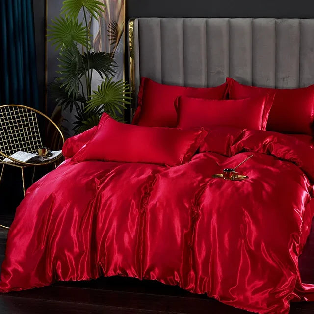 Brehn | Luxuriöses Seiden-Satin-Bettwäsche-Set - SilkElegance