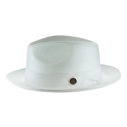 Natürlicher Strohhut Fedora | Brehn