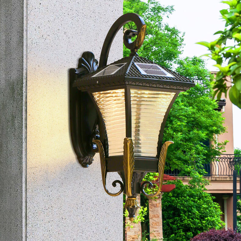 Europäischer Stil Retro Aluminium Wasserdicht Außen 1-Licht Wandlampe | Brehn