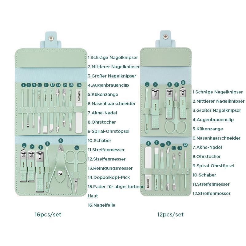 Tragbares Nagelknipser-Set (12/16-teilig)