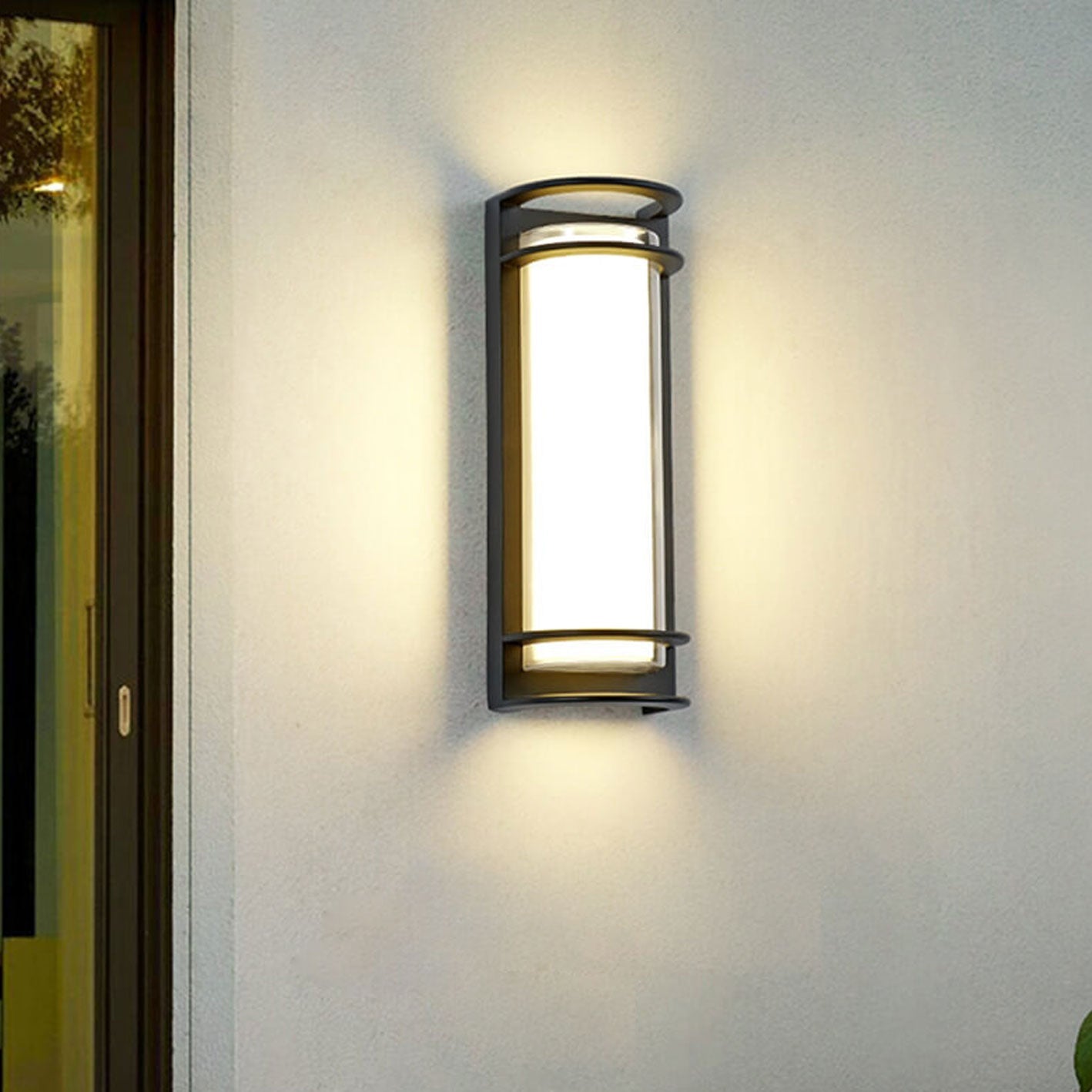 Moderne Outdoor-Säule Wetterfeste LED Garten Wand Sconce Lampe | Brehn