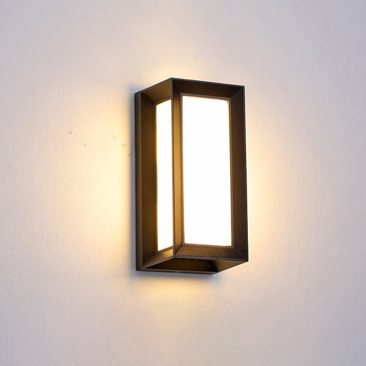 Moderne kreative Geometrie Aluminium Außen wasserdichte LED Wandleuchte Lampe | Brehn
