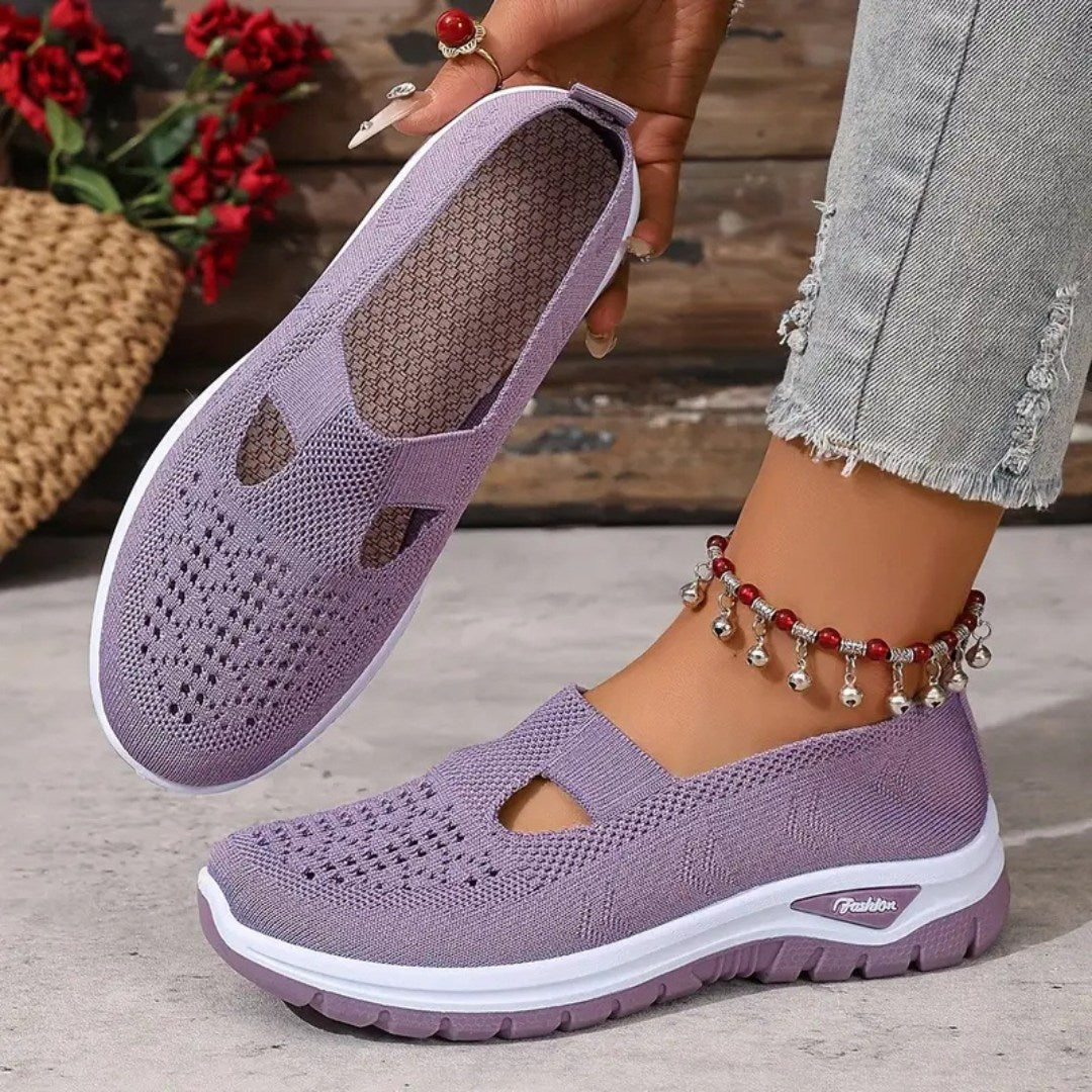 Vellora – Damen Mesh Slip-On Komfort Sneaker