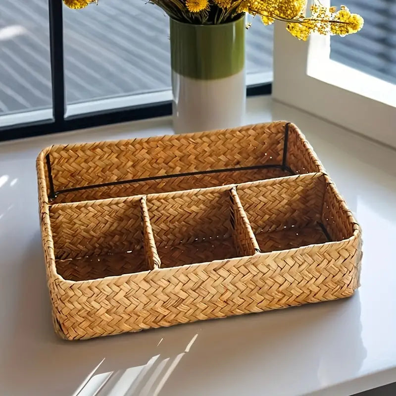 Emly Rattan Organizer Korb | Brehn