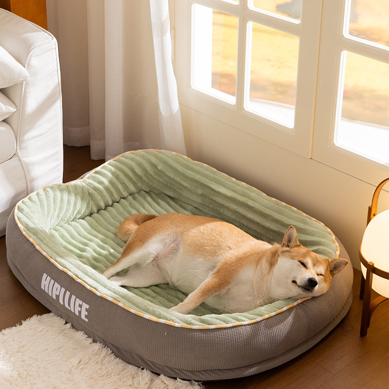 Hundebett, oval, Größen S–XXL, wärmend
