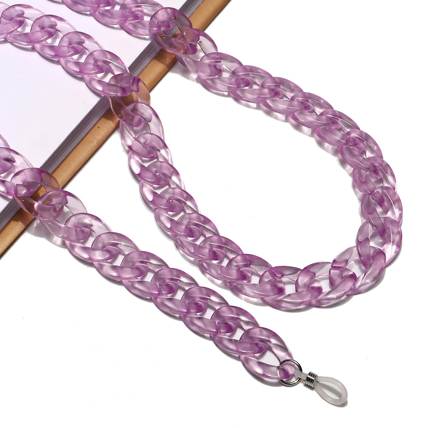 Chunky Acryl Brille Kette Brehn 1787367687