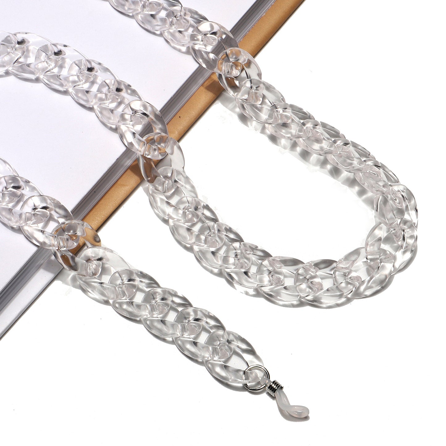 Chunky Acryl Brille Kette Brehn 1787367687