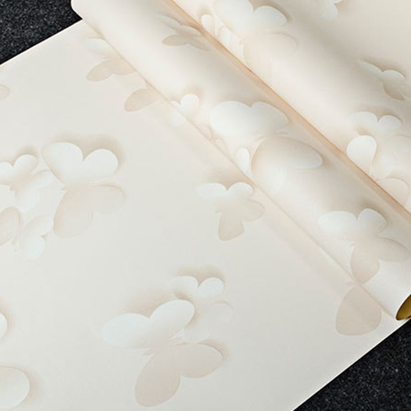 Brehn | Scandinavisch Minimalistische Wanddecoratie 3D Vlinder Behang voor Kinderen, 20,5 in x 33 ft