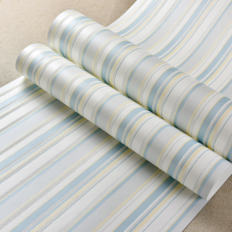 Brehn | Non-Woven 33'L x 20.5"W Skandinavisch Licht Nicht-Retouchiert Vertikale Streifen Tapete für Kinder